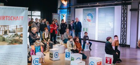 Die Klimaausstellung in den Räumen der Kulturgiesserei Schöneiche