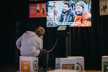 Die Klimaausstellung in den Räumen der Kulturgiesserei Schöneiche
